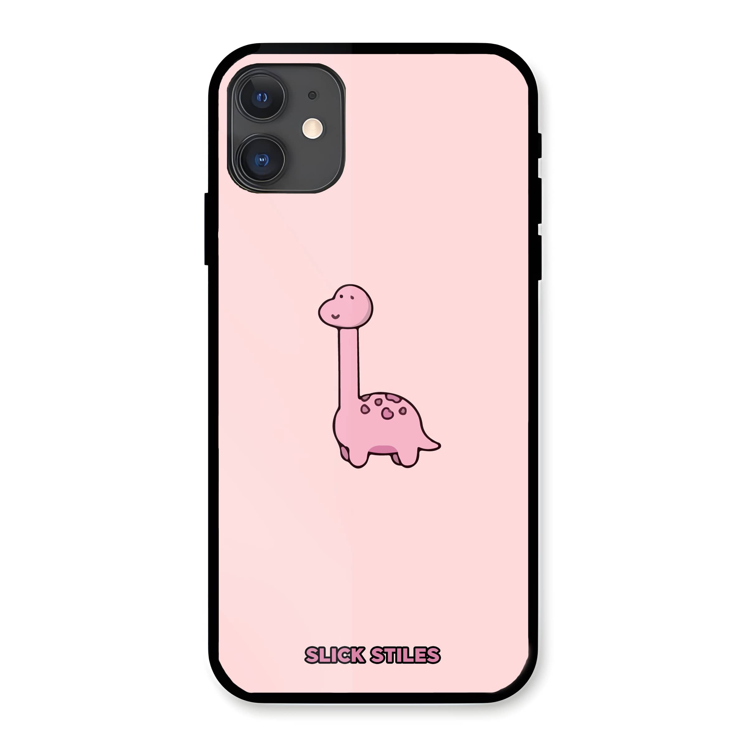 Dino Pink Glass Case