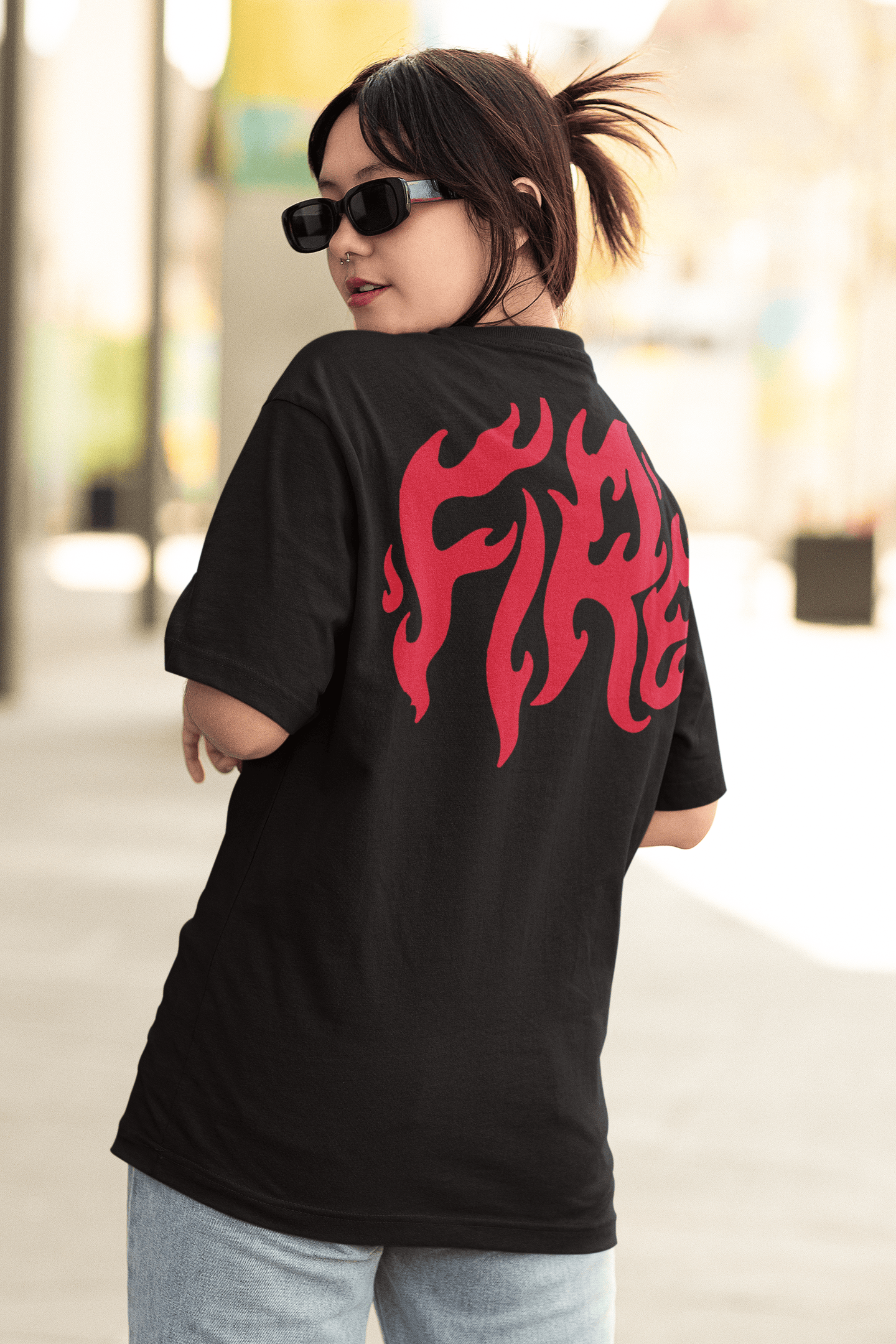Fire Oversized T-Shirt