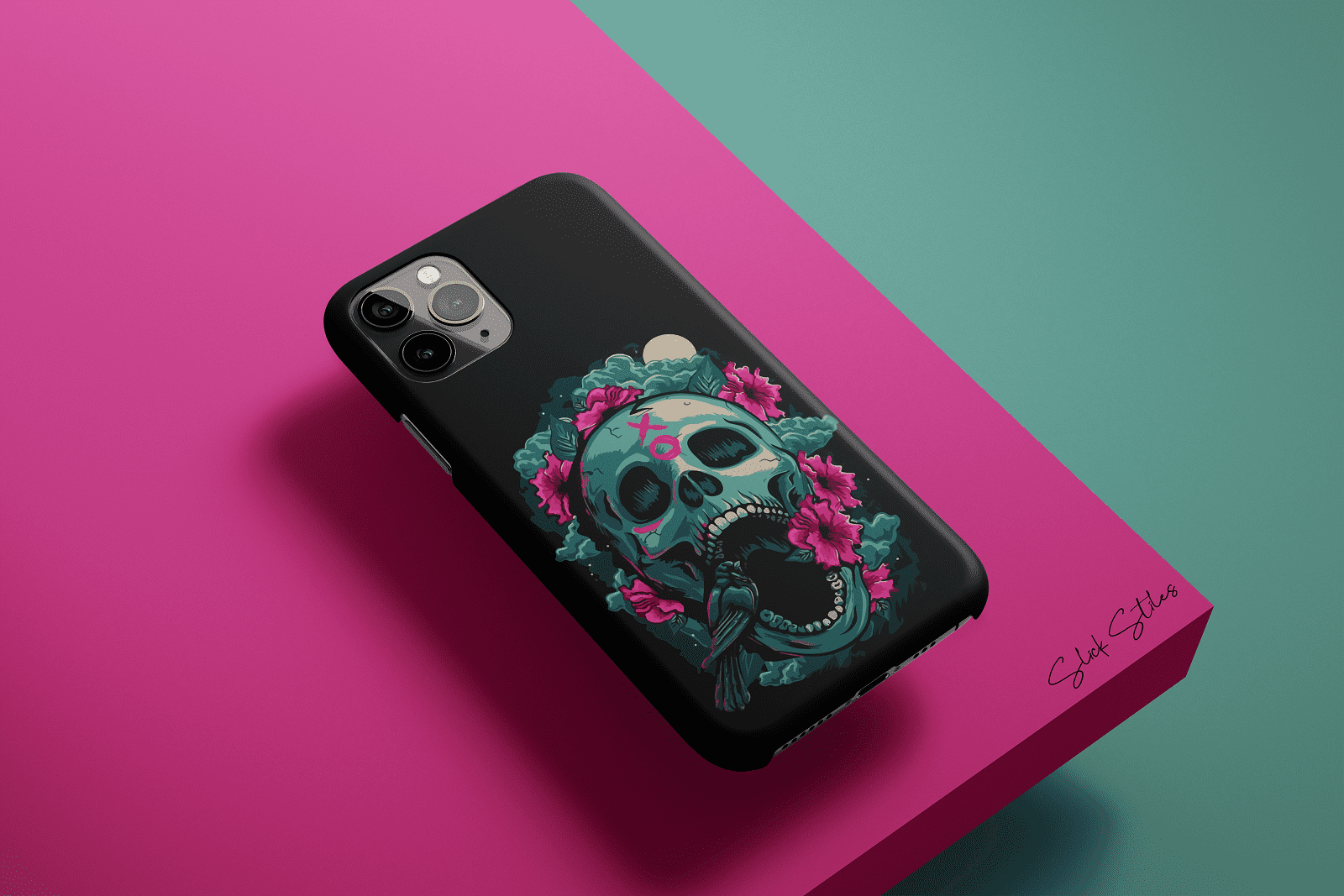 Floral Skull XO Phone Case