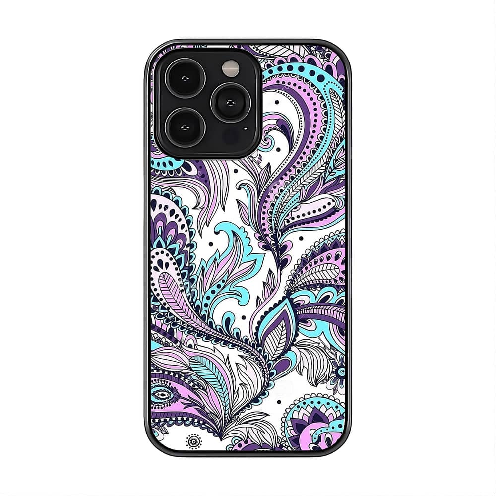Paisley Saree Glass Case