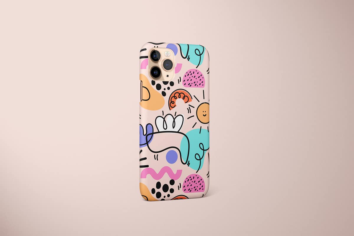 Abstract Doodle Pattern Phone Case