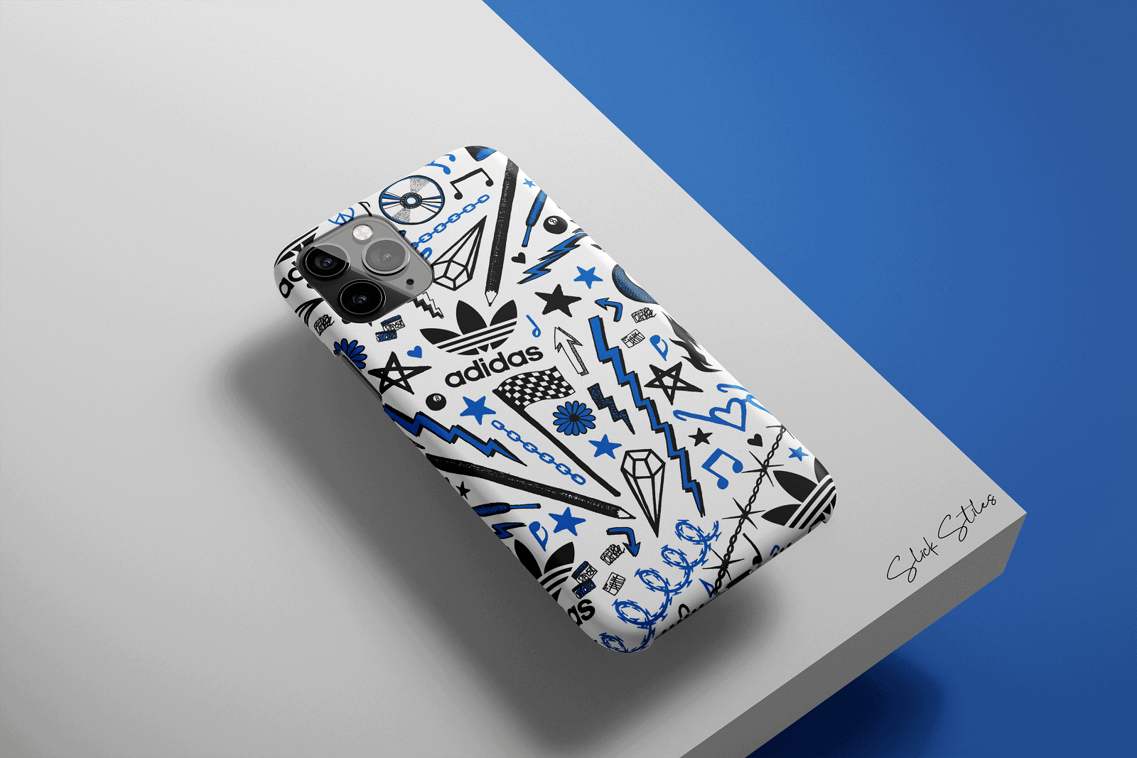 Adidas Illustration White Phone Case