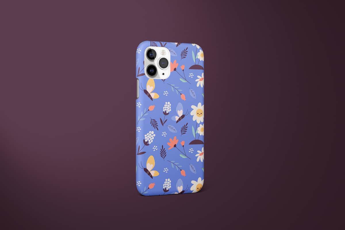 Blue Sunflower Pattern Case