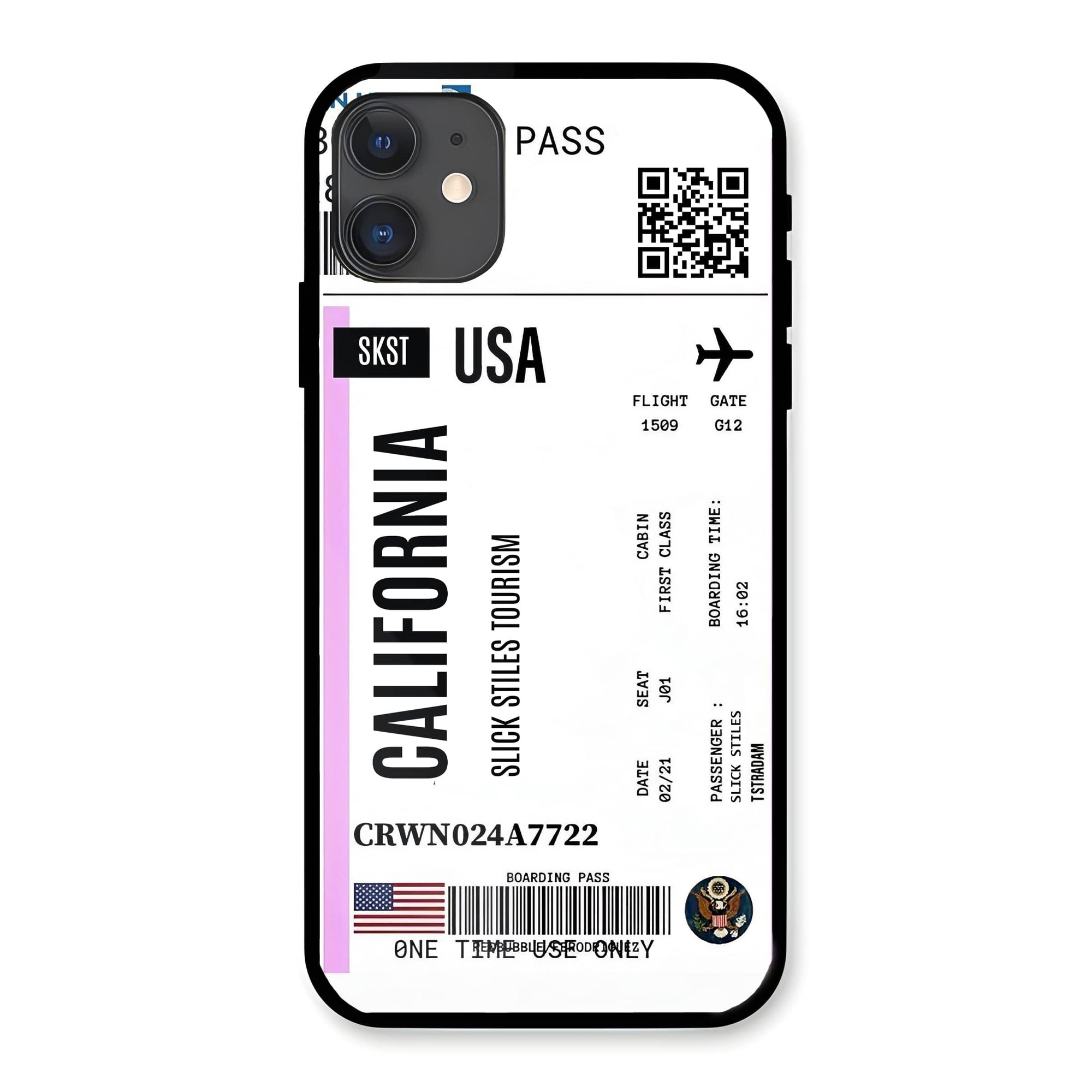 Ticket Custom Glass Case