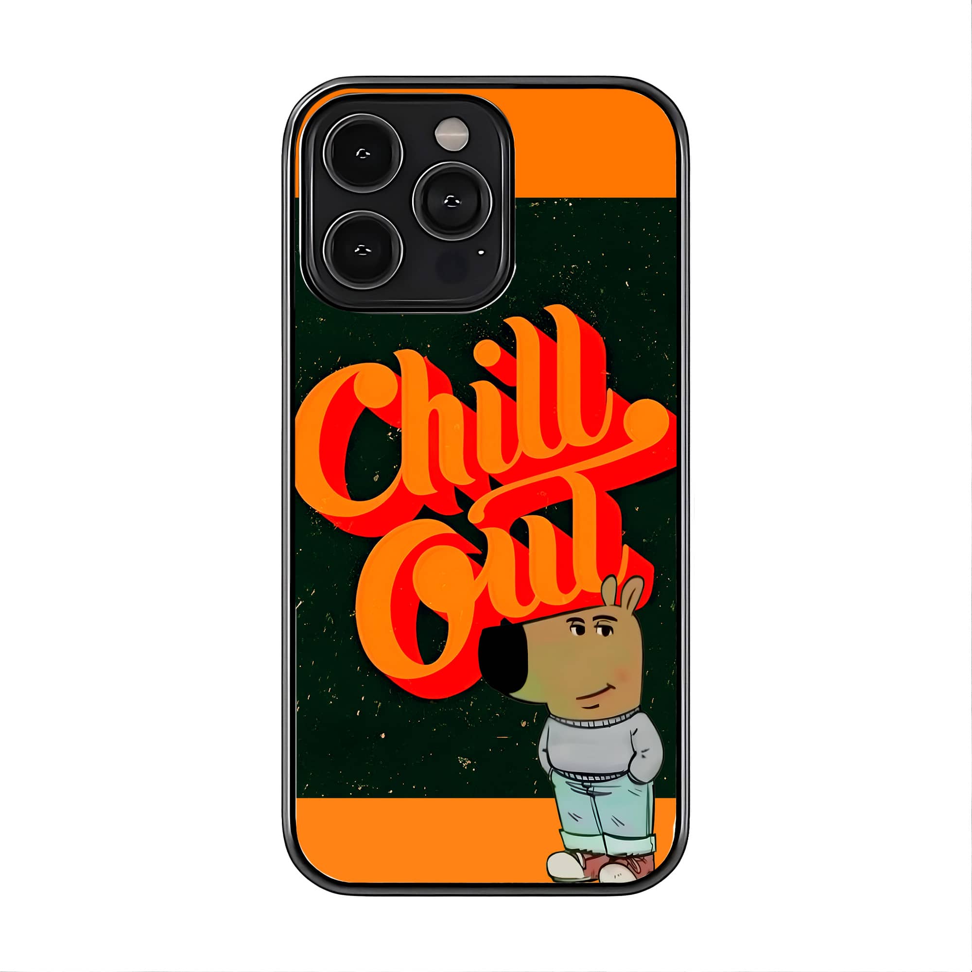 Chill Guy Glass Case