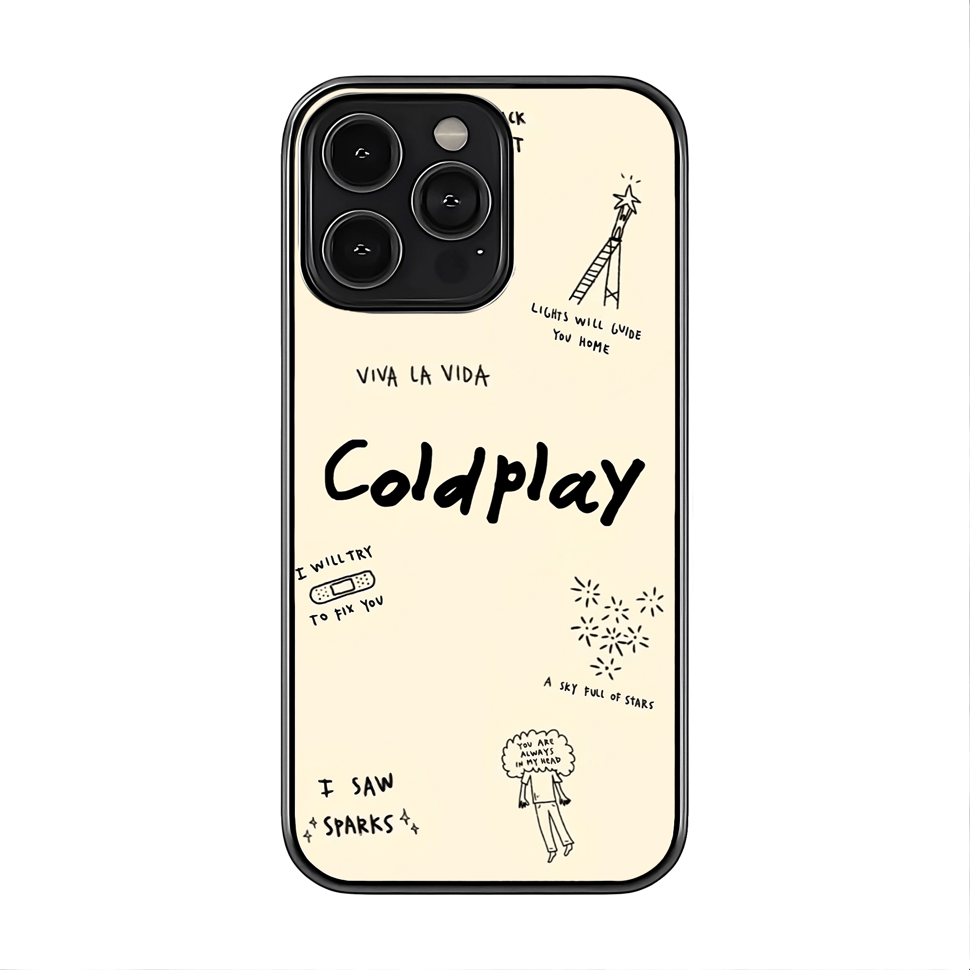 Coldplay Minimal Glass Case