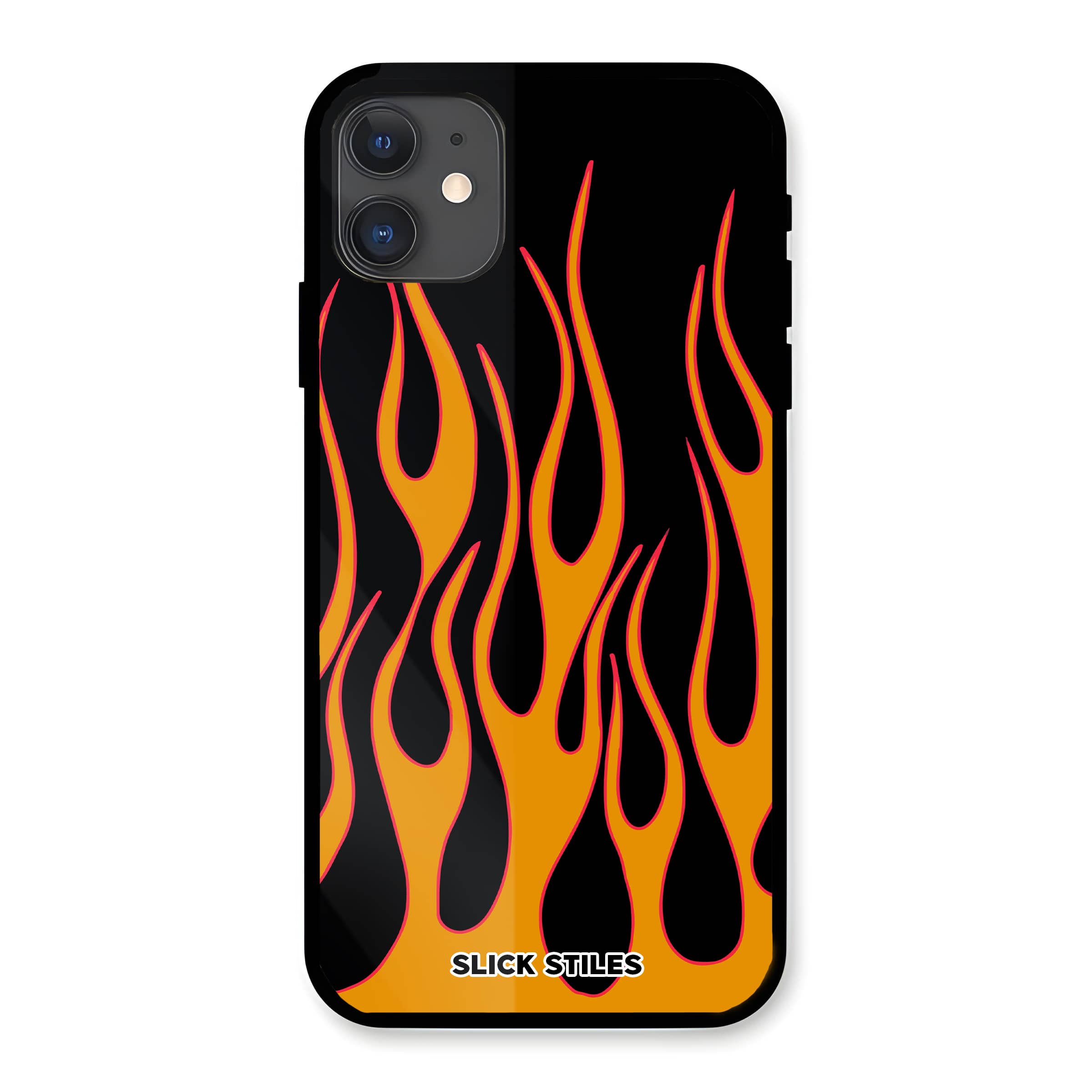Flames Glass Case