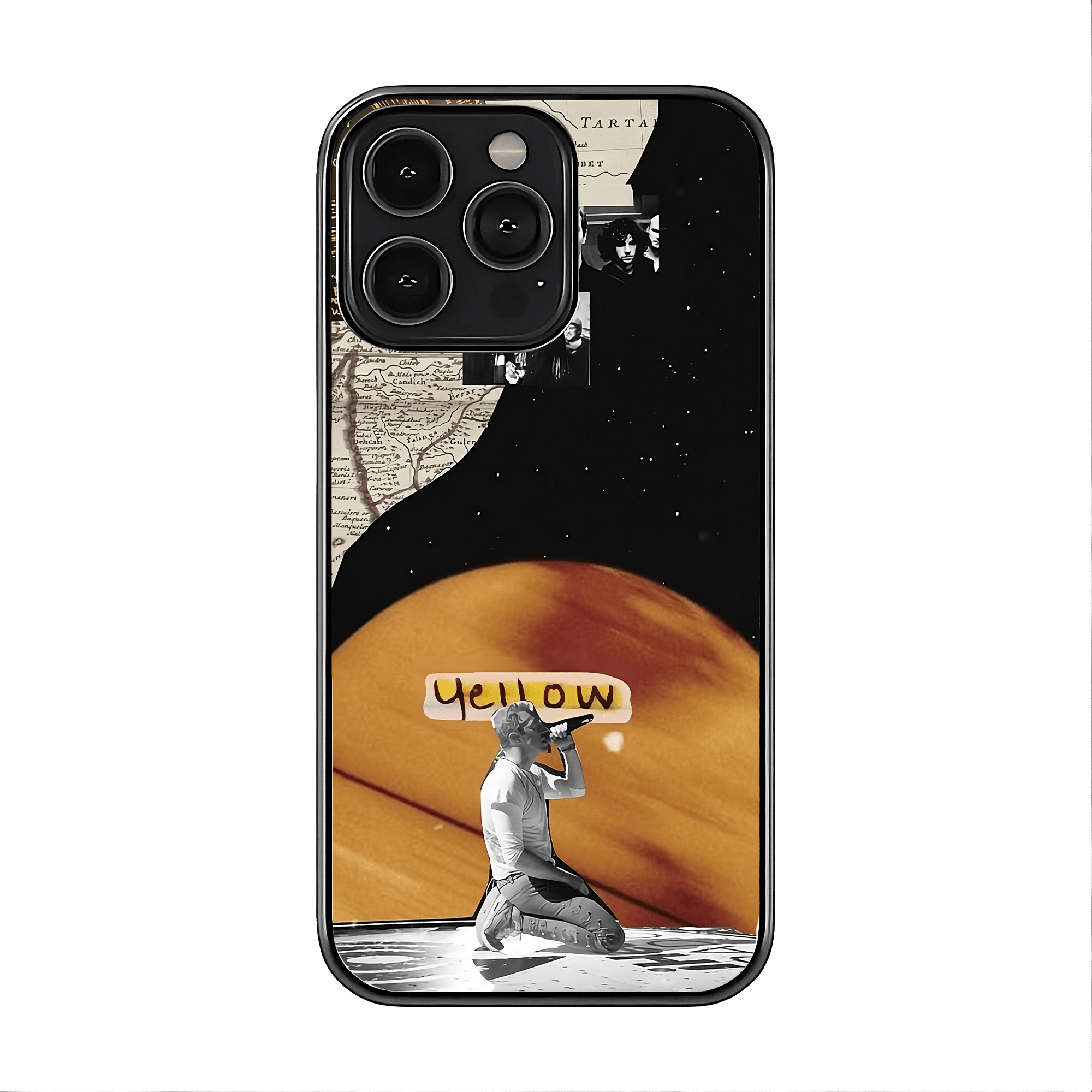 Yellow Coldplay Glass Case – Slick Stiles