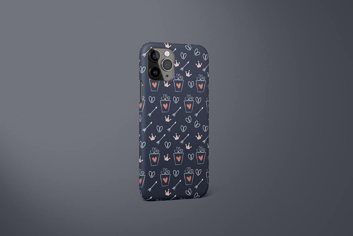 Hearts Arrows Pattern Case