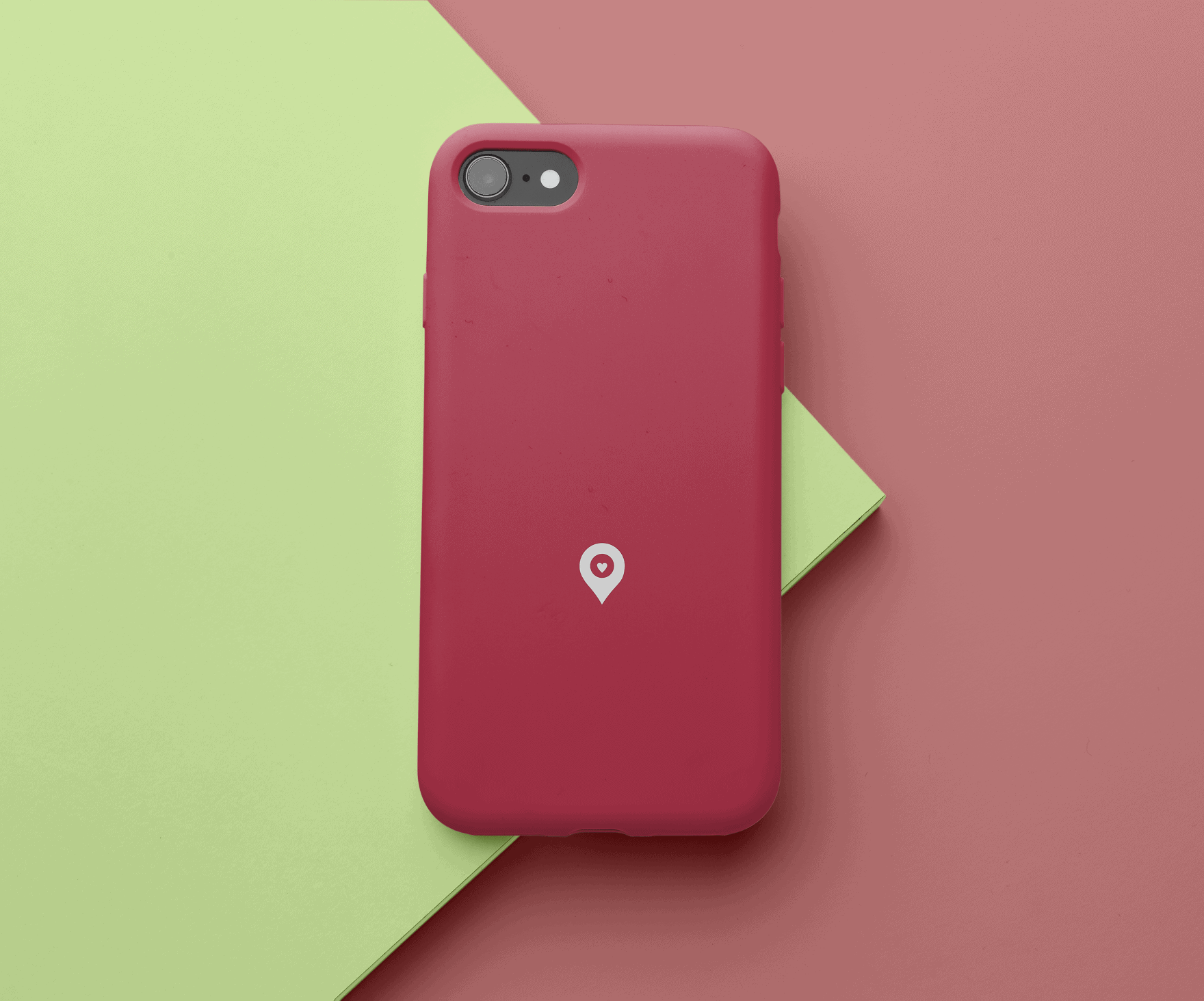 GPS Heart Phone Case