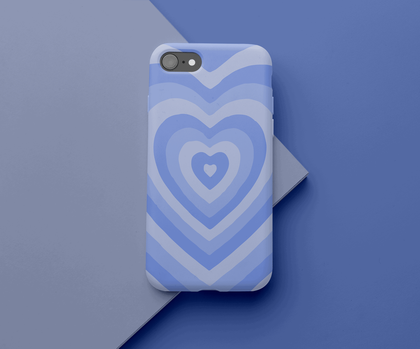 Blue Hearts Loop Phone Case
