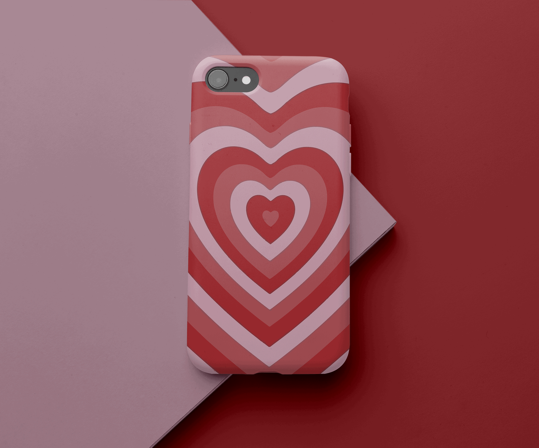 Red Hearts Loop Phone Case