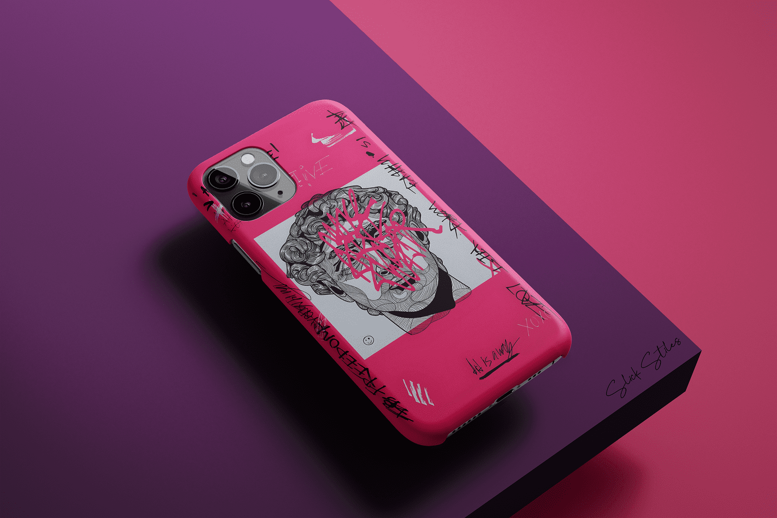 Pink Graffiti Phone Case