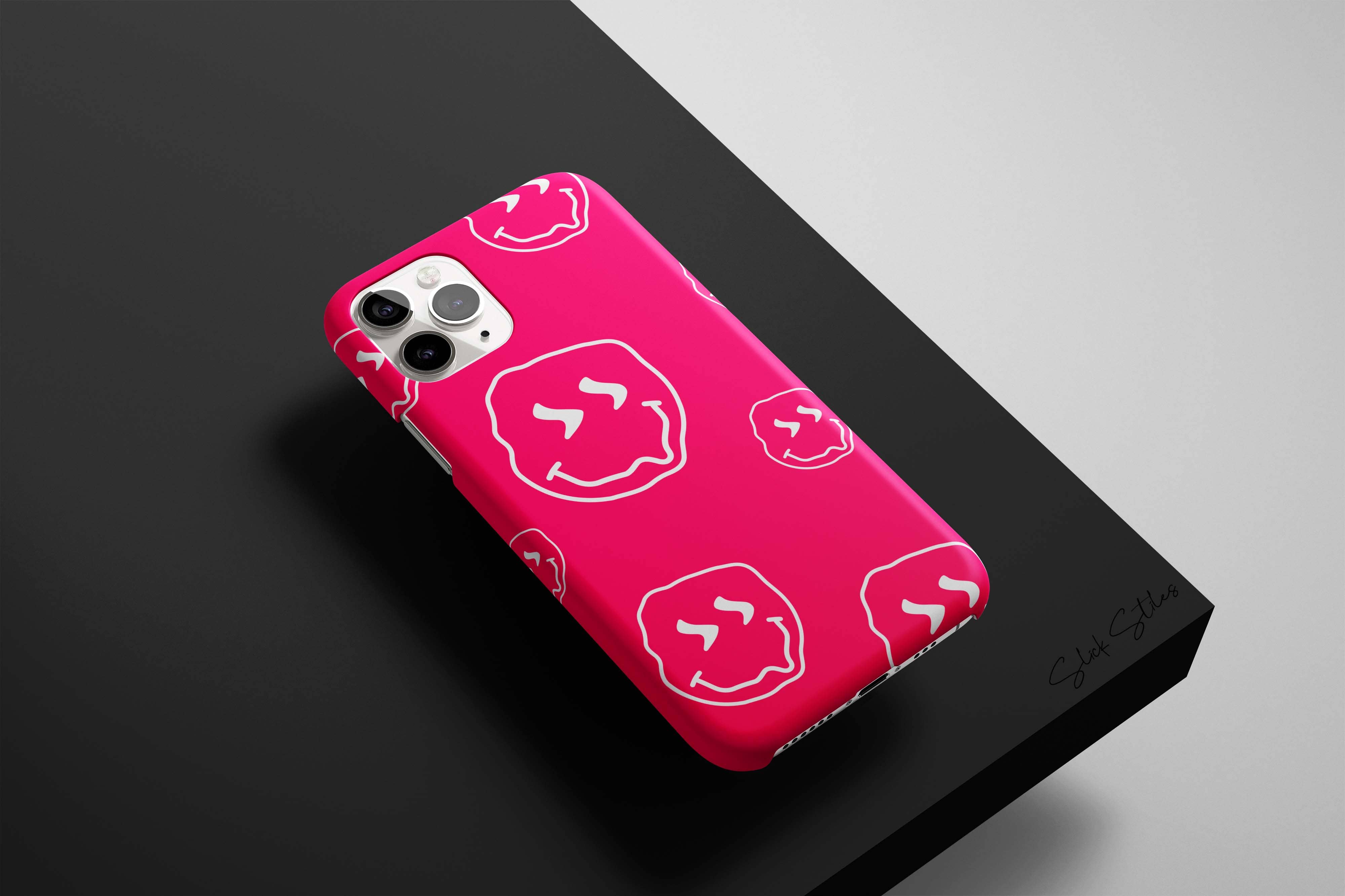 Pink Smiley Phone Case