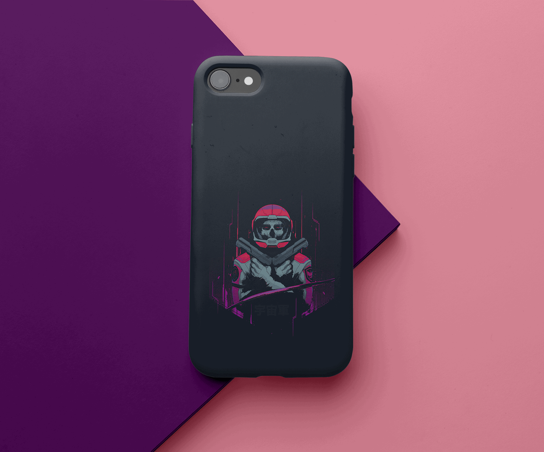 Astronaut-Skull Art Phone Case