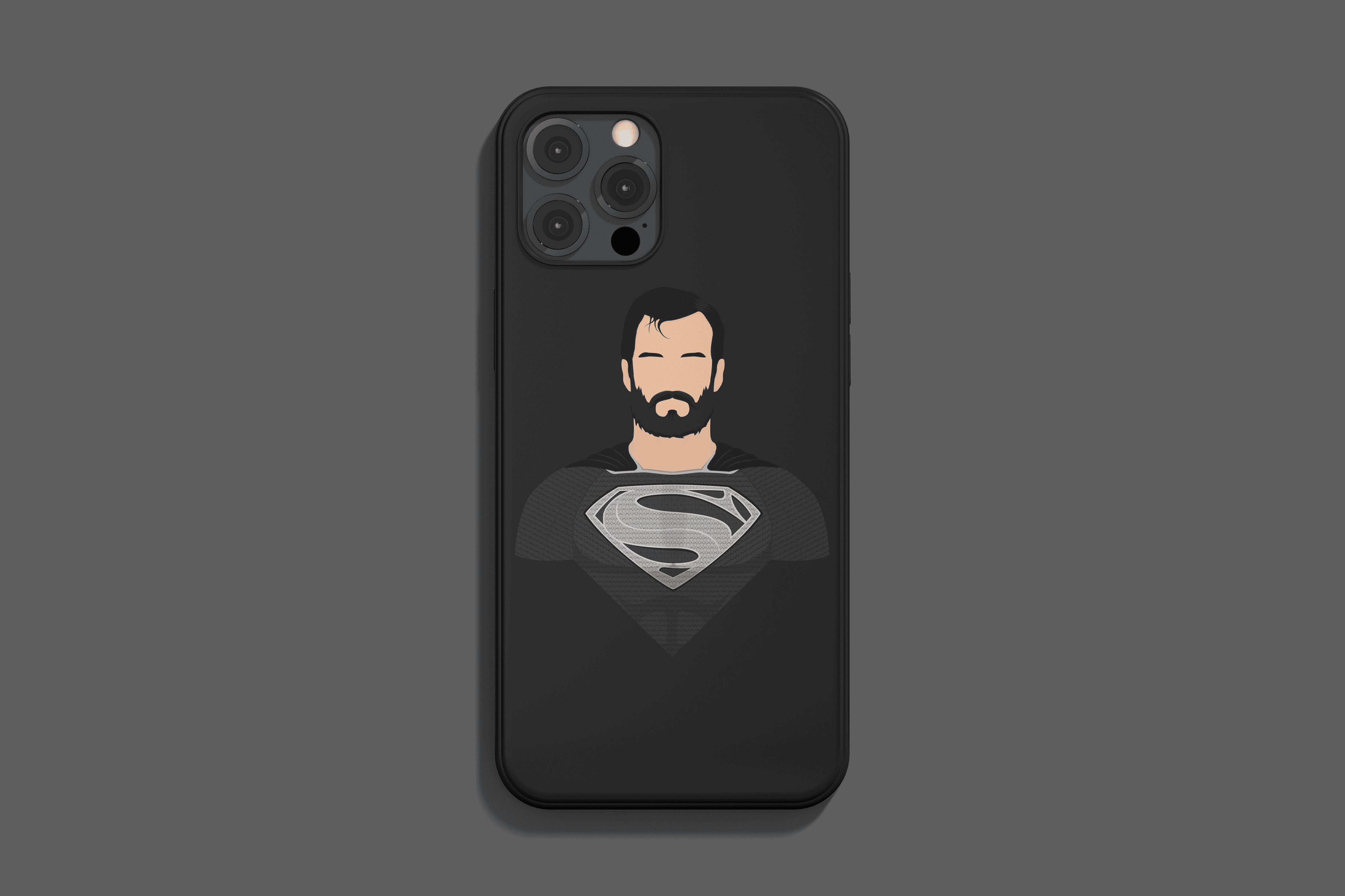 Black Superman Phone Case