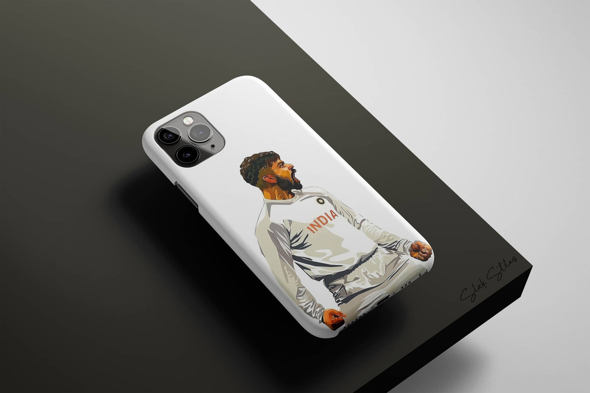 Virat Kohli White Phone Case