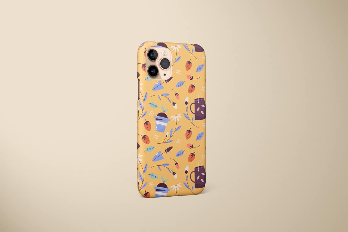 Yellow Floral Pattern Phone Case