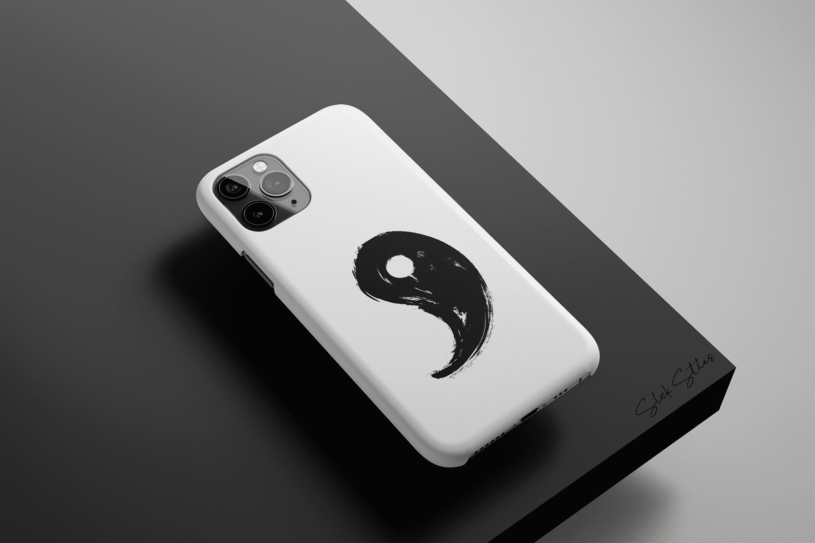Yin Yang Black Phone Case