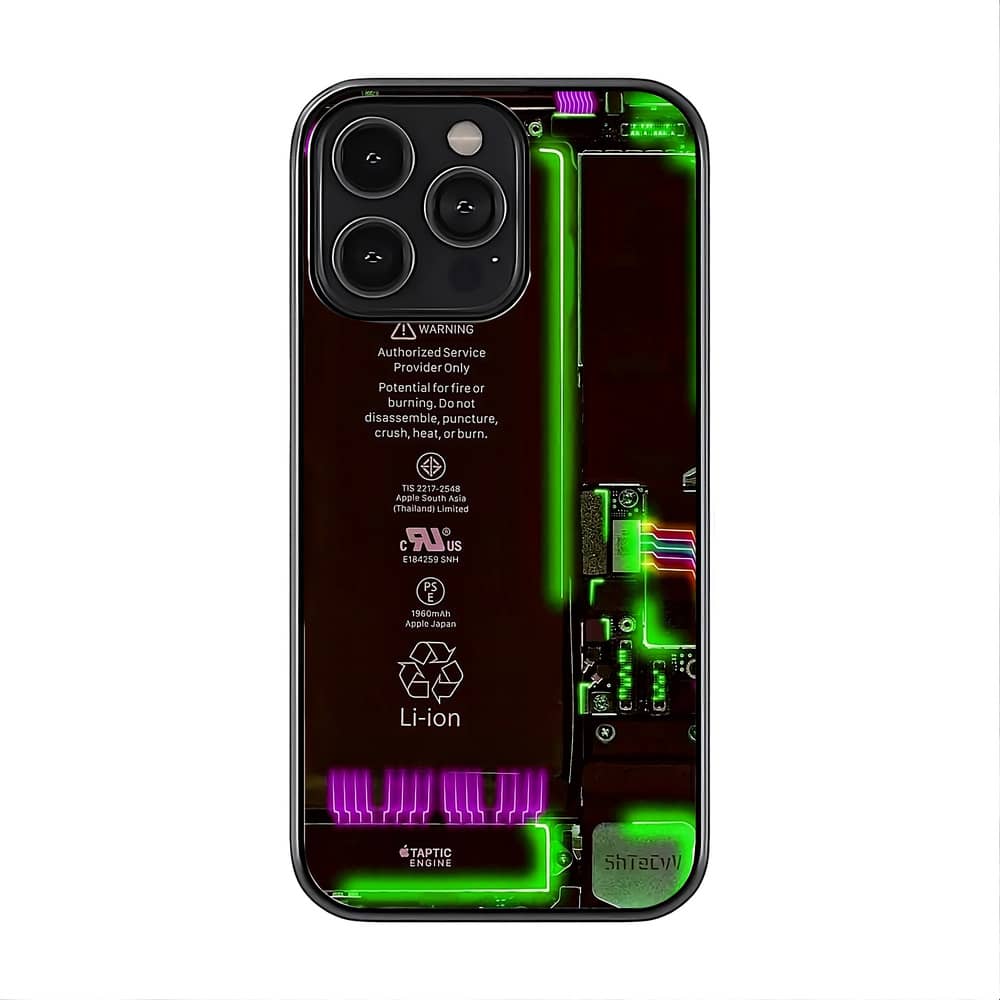 Internal Green Glass Case