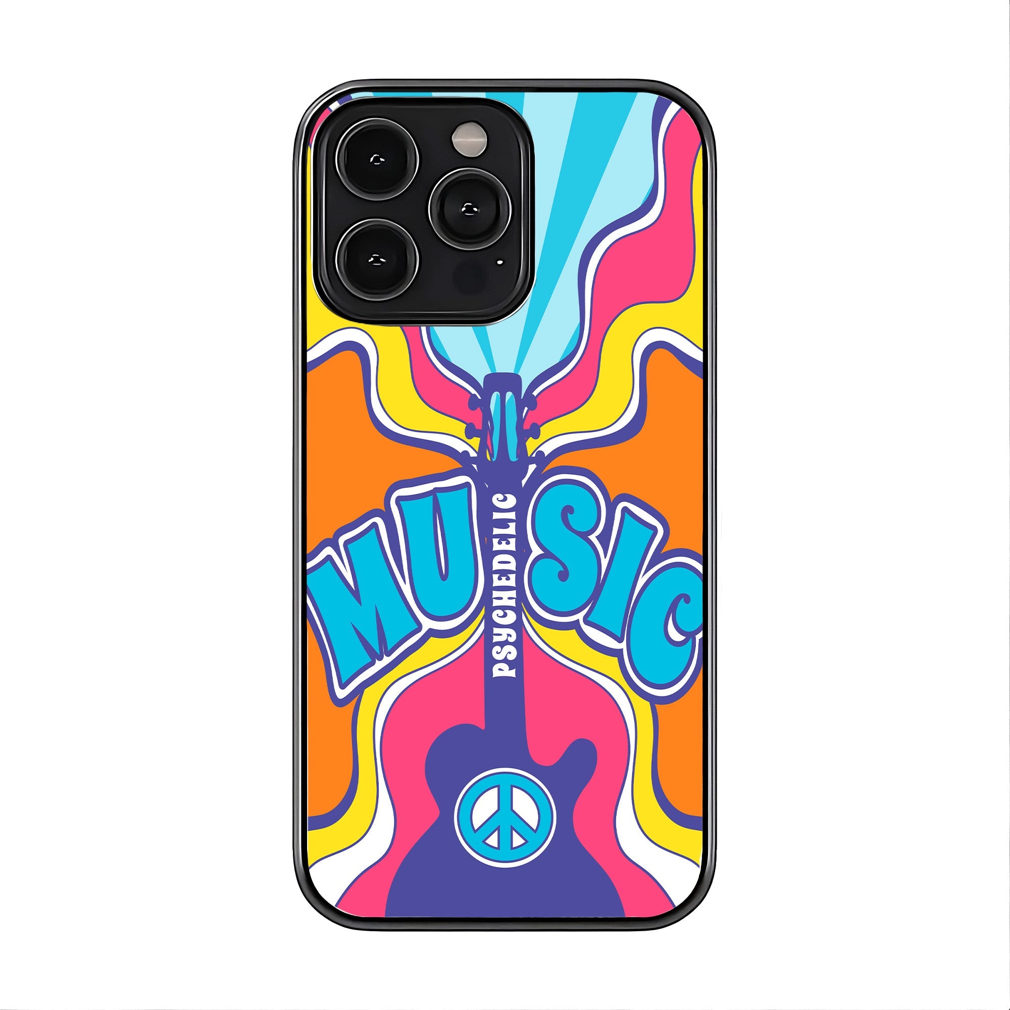 Psychedelic Music Glass Case