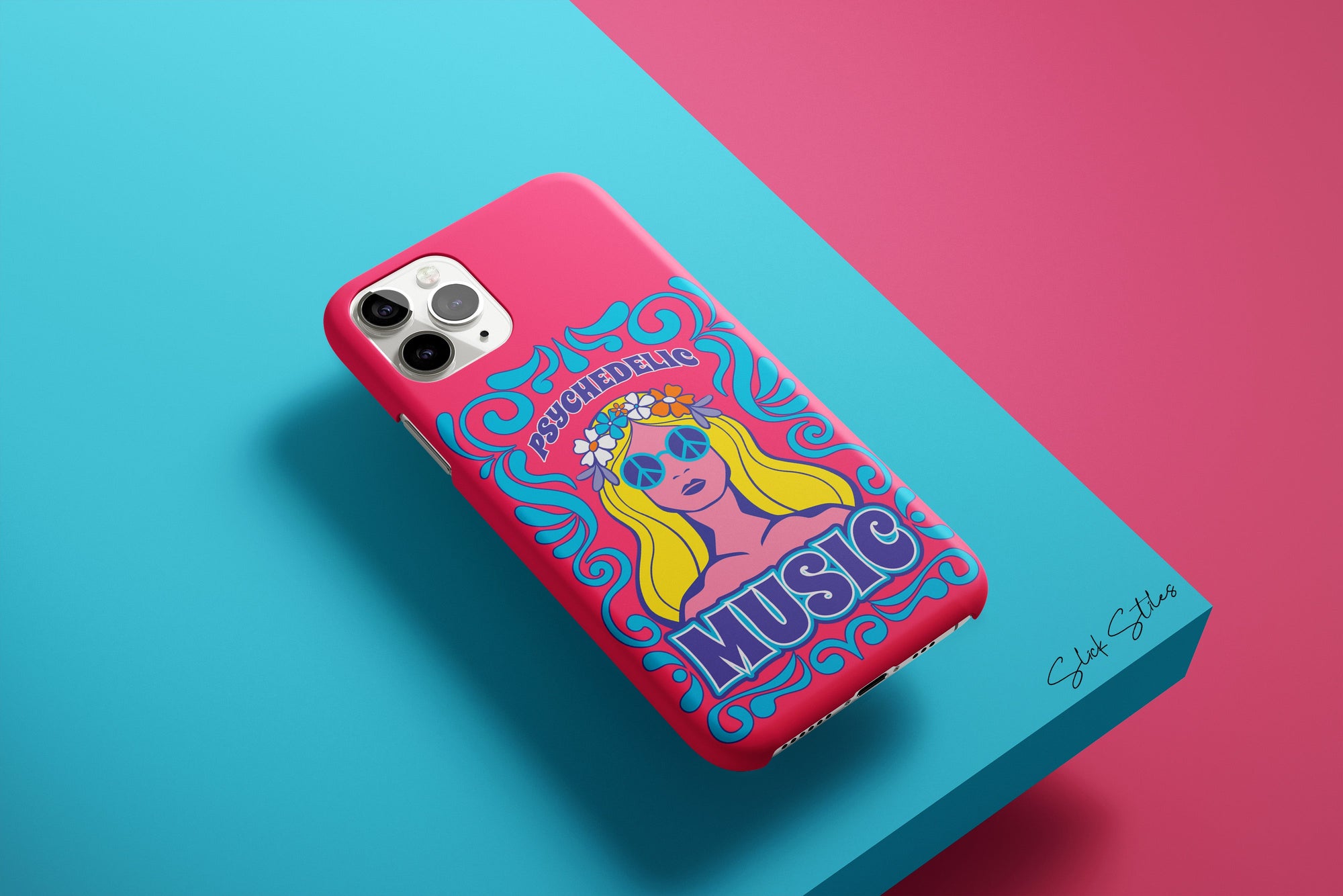 Psychedelic Music Lady Phone Case - Slick Stiles